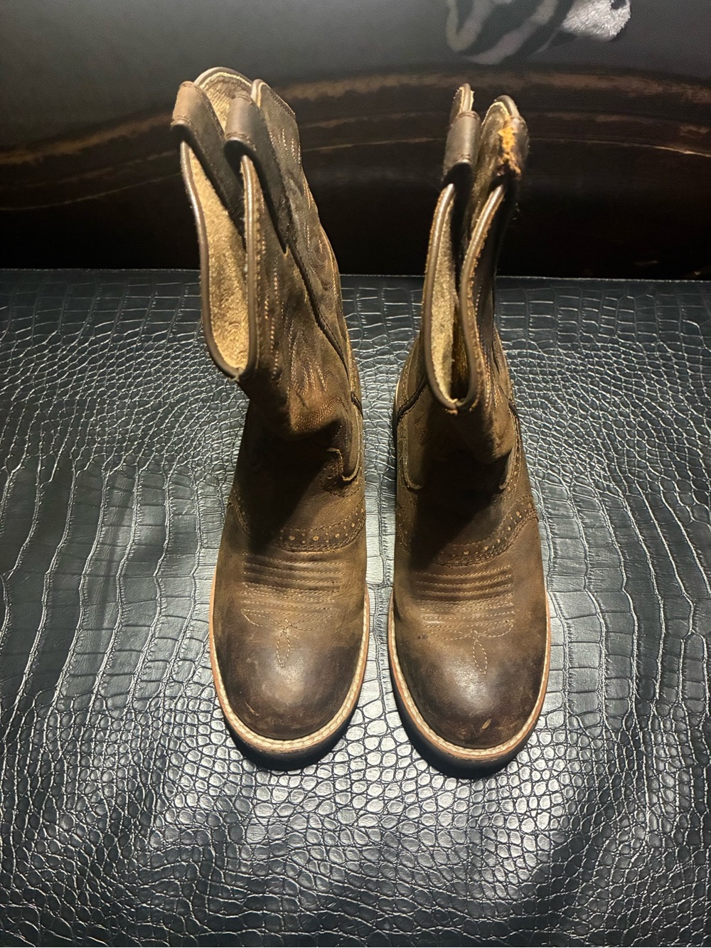 Ariat Kids Brown Pull-On Western Boots